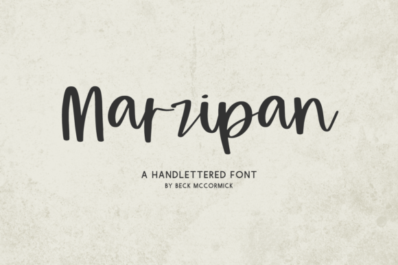 Marzipan Font Poster 1