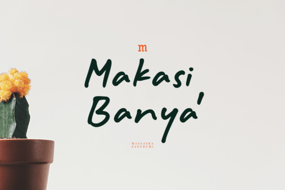 Masa Organic Hand Font Poster 9