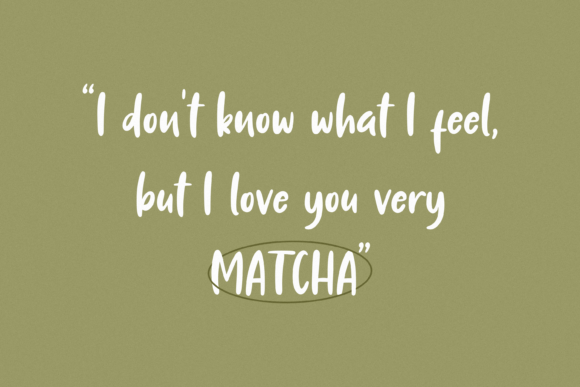 Matchalica Font Poster 4