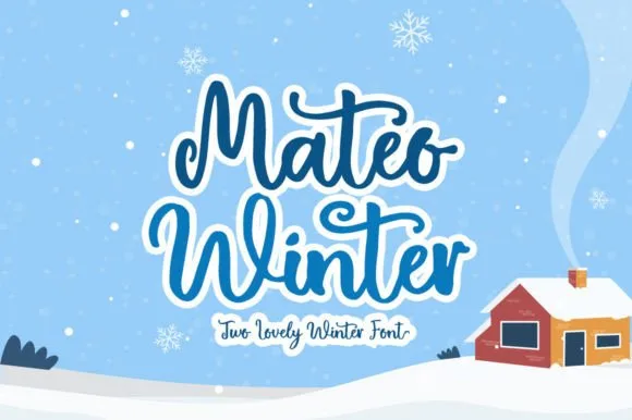 Mateo Winter Font Mateo Winter Font Poster 1