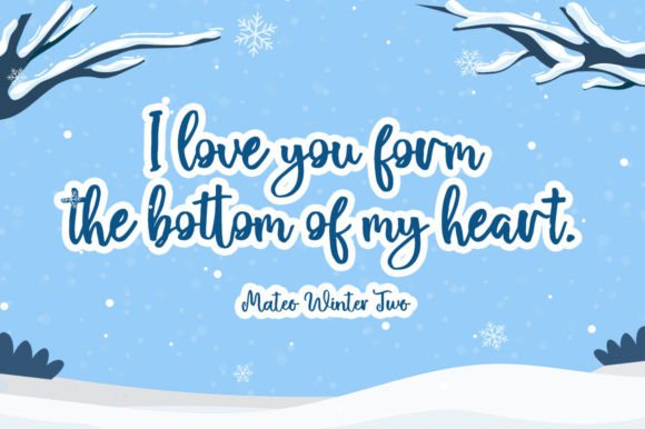 Mateo Winter Font Poster 8