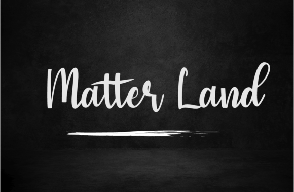 Matter Land Font Poster 1