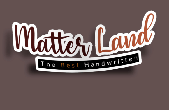 Matter Land Font Poster 2