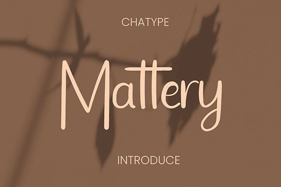 Mattery Font Poster 1