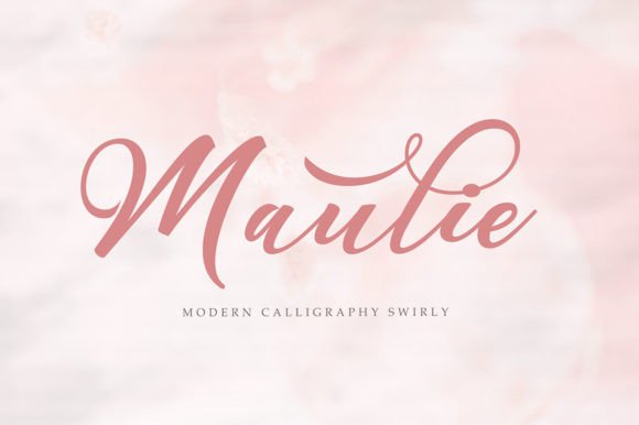 Maulie Script Font Poster 1