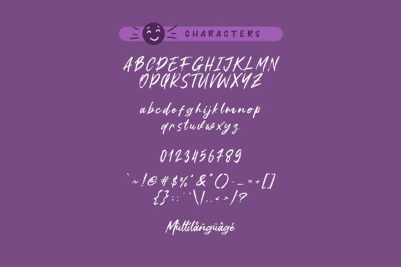 Mauve Smile Font Poster 5