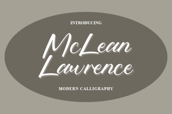 Mclean Lawrence Font Poster 1