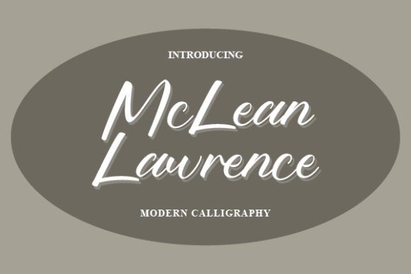 Mclean Lawrence Font Mclean Lawrence Font Poster 1