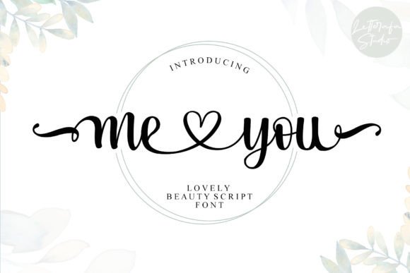 Me Love You Font Poster 1