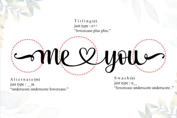Me Love You Font Poster 9