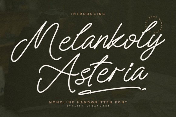 Melankoly Asteria Font Poster 1