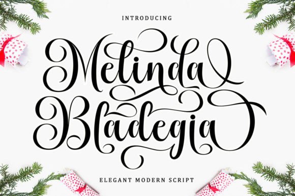 Melinda Bladegia Font Poster 1