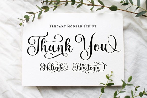 Melinda Bladegia Font Poster 8