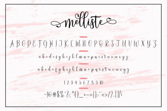 Melliste Font Poster 8