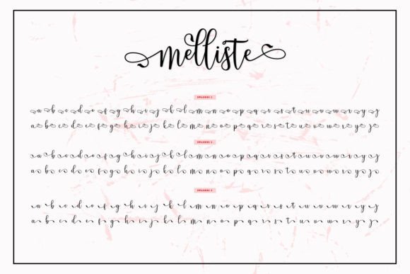 Melliste Font Poster 9