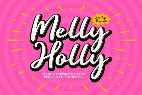Melly Holly Font Melly Holly Font Poster 1