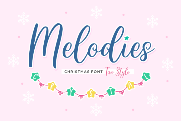 Melodies Crystal Font Poster 1