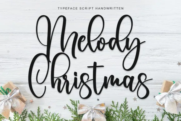Melody Christmas Font Melody Christmas Font Poster 1