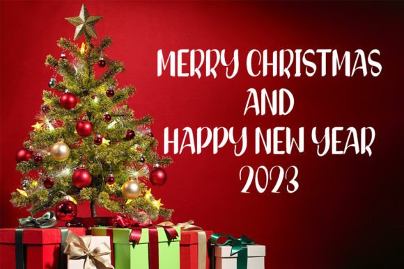 Merry and Bright Font Poster 3