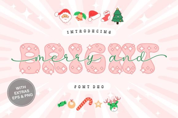 Merry and Bright Duo Font