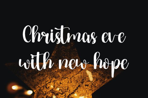 Merry Christmas Font Poster 2
