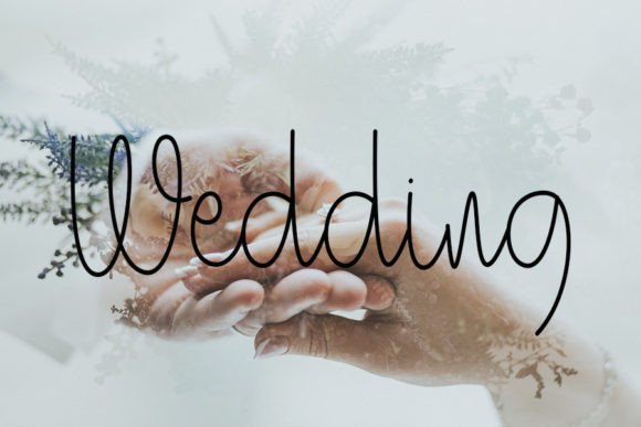Merry Christmas Font Poster 2