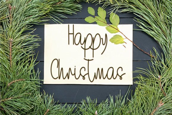 Merry Christmas Font Poster 4