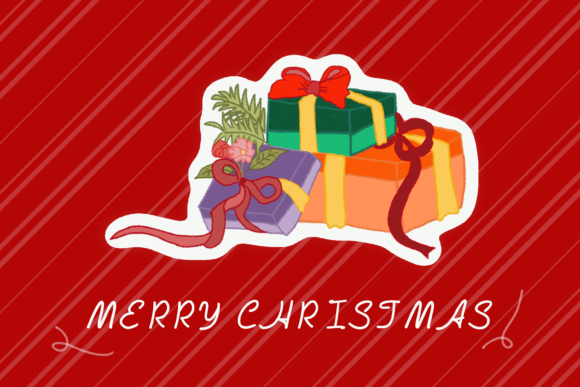 Merry Christmas Font Poster 1