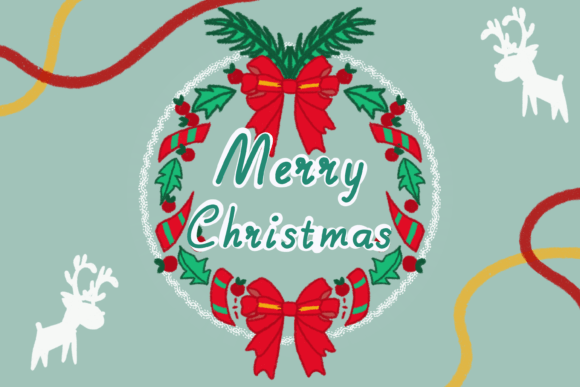 Merry Christmas Font Poster 3