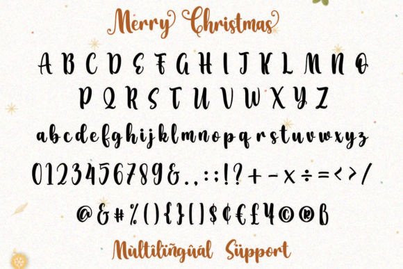 Merry Christmas Font Poster 8