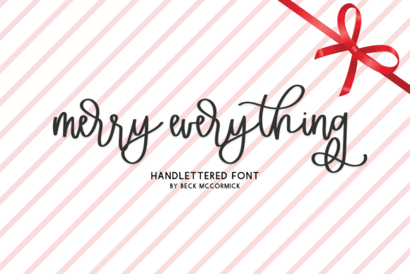 Merry Everything Font Poster 1