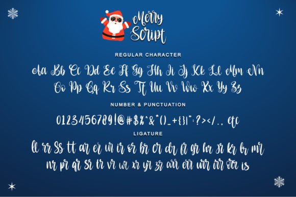 Merry Script Font Poster 7