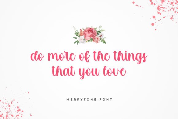 Merrytone Font Poster 2