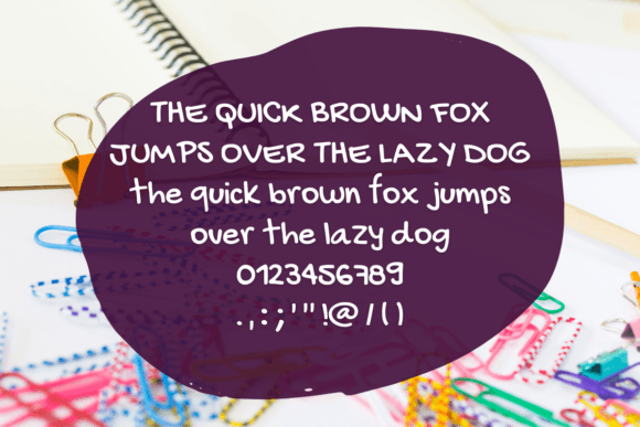 Messy Hand Font Poster 2