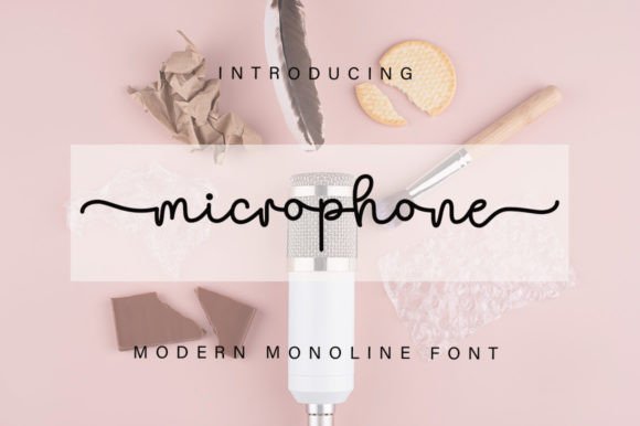 Microphone Font Poster 1