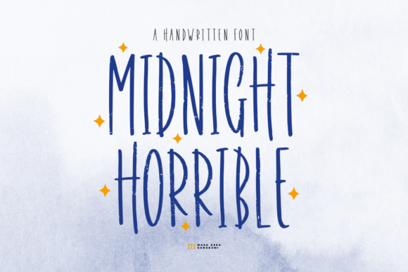 Midnight Horrible Font Poster 1
