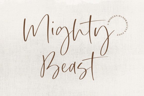Mighty Beast Font Poster 1