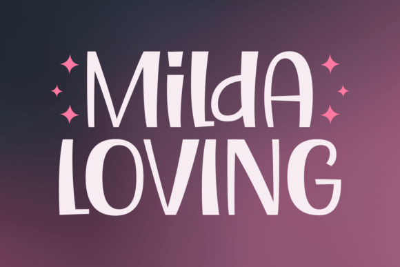 Milda Loving Font Poster 1