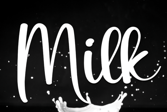 Milk Font Poster 1