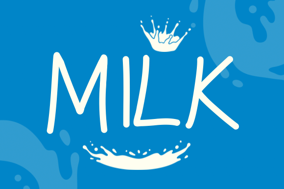 Milk Font Poster 1