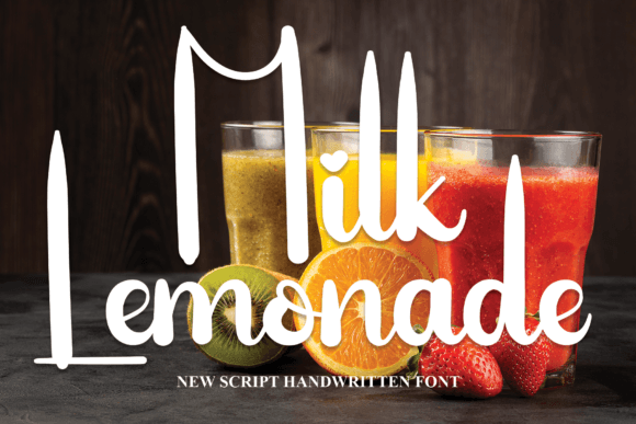 Milk Lemonade Font