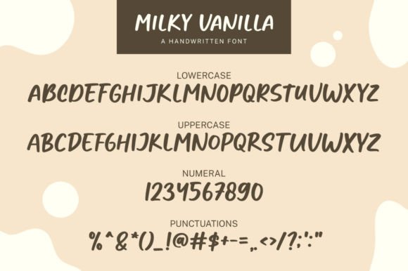 Milky Vanilla Font Poster 7