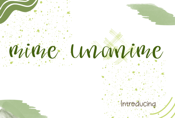 Mime Unanime Font Mime Unanime Font Poster 1