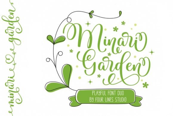 Minari Garden Duo Font Poster 1