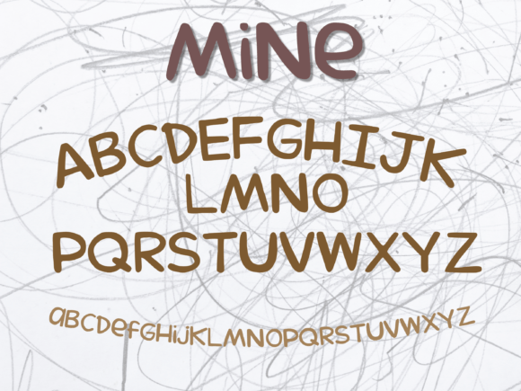 Mine Font Poster 3