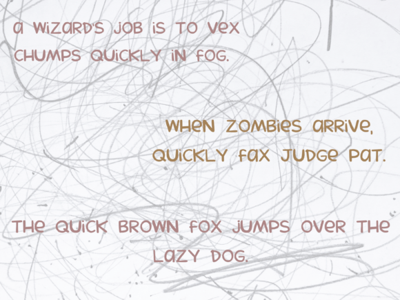 Mine Font Poster 4