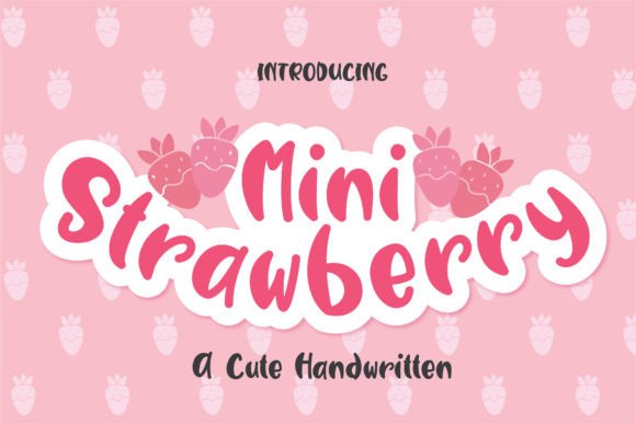 Mini Strawberry Font Poster 1