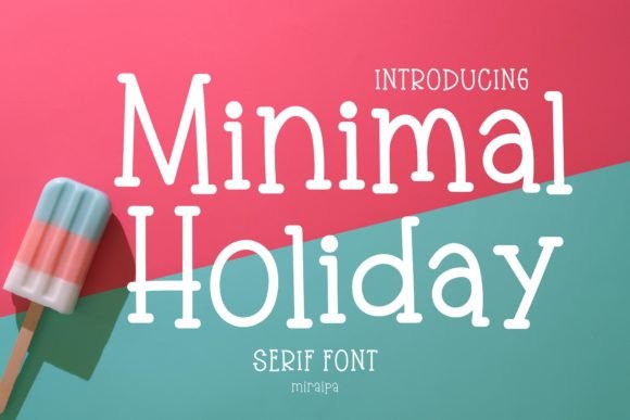 Minimal Holiday Font Poster 1