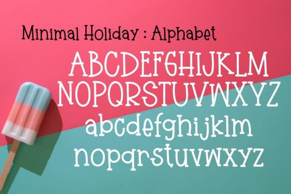 Minimal Holiday Font Poster 3