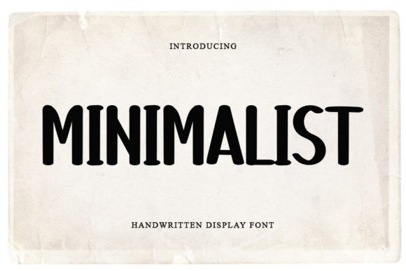 Minimalist Font Poster 1